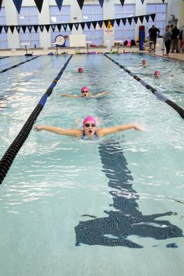 Riptides Swim Team
From front to back, Ava Gagliardi, Molly Beson, and Isabella Duran practice the breaststroke on March 12 at the Gleason Family YMCA in Wareham. With a roster heavily populated by swimmers from the tri-towns, the Riptides swim team has provided a competitive experience for area boys and girls ages 6 to 18. The Riptides finished eighth overall out of 50 teams at last weekend’s New England Swim Championship in Worcester. Photo by Mick Colageo. March 20, 2025 edition

