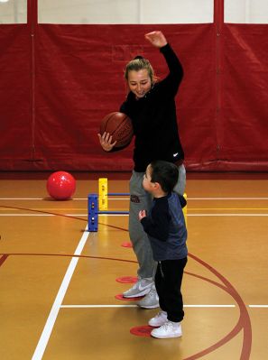 Special Olympics 
Tabor Academy hosted another Special Olympics event on Sunday, February 12. The snow kept a lot of participants from venturing out, but those who did enjoyed some 1:1 play with Tabor Academy student volunteers. Photos by Deina Zartman
