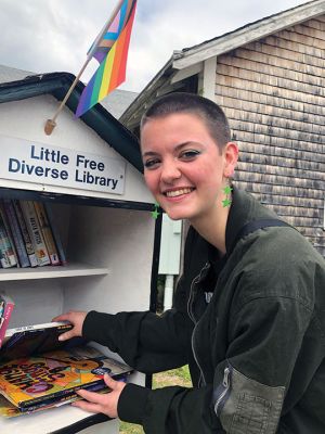 Tri-Town Against Racism
Tri-Town Against Racism celebrated the unveiling of its Rochester-based, Little Free Diverse Library on May 4 on the grounds of the privately owned Women’s Center on Marion Road. Photos by Mike DeCicco
