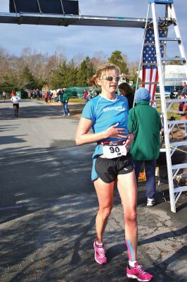 Turkey Trot
The winner of the women's division of the first annual Marion Recreation Turkey Trot was Debe Griesbauer, 41, from Boston, with a running time of 19:19. Photo courtesy of Jody Dickerson.
