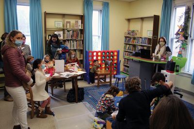 New Year
Children celebrated the New Year at noontime on December 31 at the Elizabeth Taber Library. Photo by Mick Colageo

