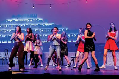 Mamma Mia! 
Tabor Academy's theater group practices for its upcoming production of Mamma Mia! Photo by Ryan Feeney
