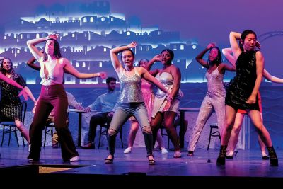 Mamma Mia! 
Tabor Academy's theater group practices for its upcoming production of Mamma Mia! Photo by Ryan Feeney
