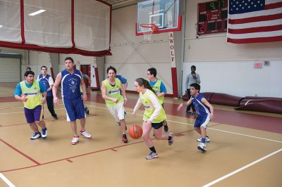 Tabor Academy Special Olympics Club 
The Tabor Academy Special Olympics Club kicked off an important new project, “The R-Word Campaign” on Sunday, February 14 with a special Valentine’s Day basketball tournament as part of the school’s Special Olympics Young Athletes Program. Students hope to change school culture for the better by raising awareness to extinguish the use of the R-word. Photos by Colin Veitch
