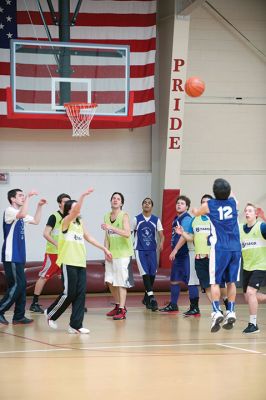 Tabor Academy Special Olympics Club 
The Tabor Academy Special Olympics Club kicked off an important new project, “The R-Word Campaign” on Sunday, February 14 with a special Valentine’s Day basketball tournament as part of the school’s Special Olympics Young Athletes Program. Students hope to change school culture for the better by raising awareness to extinguish the use of the R-word. Photos by Colin Veitch
