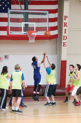 Tabor Academy Special Olympics Club 
The Tabor Academy Special Olympics Club kicked off an important new project, “The R-Word Campaign” on Sunday, February 14 with a special Valentine’s Day basketball tournament as part of the school’s Special Olympics Young Athletes Program. Students hope to change school culture for the better by raising awareness to extinguish the use of the R-word. Photos by Colin Veitch
