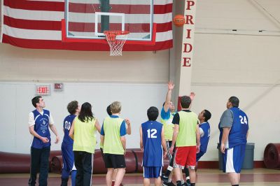 Tabor Academy Special Olympics Club 
The Tabor Academy Special Olympics Club kicked off an important new project, “The R-Word Campaign” on Sunday, February 14 with a special Valentine’s Day basketball tournament as part of the school’s Special Olympics Young Athletes Program. Students hope to change school culture for the better by raising awareness to extinguish the use of the R-word. Photos by Colin Veitch
