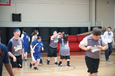 Tabor Academy Special Olympics Club 
The Tabor Academy Special Olympics Club kicked off an important new project, “The R-Word Campaign” on Sunday, February 14 with a special Valentine’s Day basketball tournament as part of the school’s Special Olympics Young Athletes Program. Students hope to change school culture for the better by raising awareness to extinguish the use of the R-word. Photos by Colin Veitch
