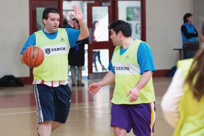 Tabor Academy Special Olympics Club 
The Tabor Academy Special Olympics Club kicked off an important new project, “The R-Word Campaign” on Sunday, February 14 with a special Valentine’s Day basketball tournament as part of the school’s Special Olympics Young Athletes Program. Students hope to change school culture for the better by raising awareness to extinguish the use of the R-word. Photos by Colin Veitch
