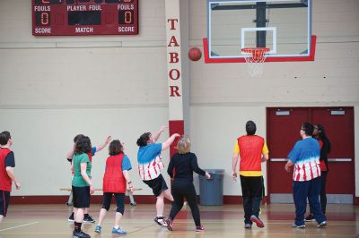 Tabor Academy Special Olympics Club 
The Tabor Academy Special Olympics Club kicked off an important new project, “The R-Word Campaign” on Sunday, February 14 with a special Valentine’s Day basketball tournament as part of the school’s Special Olympics Young Athletes Program. Students hope to change school culture for the better by raising awareness to extinguish the use of the R-word. Photos by Colin Veitch
