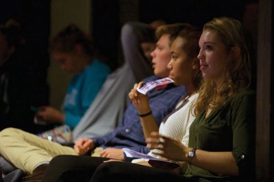 Human Geometry
Audiences enjoyed the first of two fall drama productions at Tabor Academy last week. Drama teacher Mark Howland wrote and directed “Human Geometry,” which focused on how mathematical concepts can be used to understand human relationships. Audiences can look forward to another fall production, “Bang Bang You’re Dead,” opening Thursday, November 12, at 7:30 pm at the Will Parker Black Box Theatre. The play addresses the serious matter of gun violence in American, particularly in schools. Photos by Colin Veit
