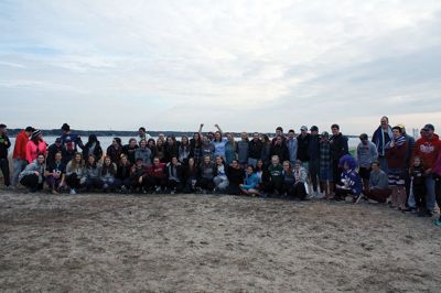 Tabor Academy Plunge
Tabor Academy students and faculty’ took the plunge’ on January 22 during the school’s first annual Polar Plunge to benefit Special Olympics, raising $12,300! Temps were in the 50s, but the water was a cool 45 degrees. Photos by Jean Perry
