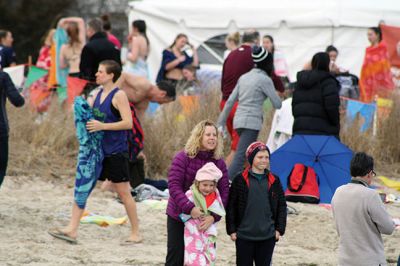 Tabor Academy Plunge
Tabor Academy students and faculty’ took the plunge’ on January 22 during the school’s first annual Polar Plunge to benefit Special Olympics, raising $12,300! Temps were in the 50s, but the water was a cool 45 degrees. Photos by Jean Perry
