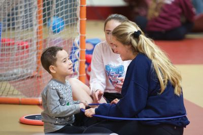 Special Olympics Young Athletes
Roughly 120 Tabor Academy students volunteered on January 10 to assist with the school’s first session of the Special Olympics Young Athletes™ program held at Tabor. The program offers children ages 3-7 with intellectual and developmental disabilities opportunities to engage in physical activities vital to mental and physical growth. Spearheaded by Math teacher Tim Cleary and Tabor senior Molly Bent, sessions continue January 17 to March 6 (no session February 7) at 2:00 pm at the Fish Center for Athletics 
