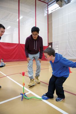 Special Olympics Young Athletes
Roughly 120 Tabor Academy students volunteered on January 10 to assist with the school’s first session of the Special Olympics Young Athletes™ program held at Tabor. The program offers children ages 3-7 with intellectual and developmental disabilities opportunities to engage in physical activities vital to mental and physical growth. Spearheaded by Math teacher Tim Cleary and Tabor senior Molly Bent, sessions continue January 17 to March 6 (no session February 7) at 2:00 pm at the Fish Center for Athletics 
