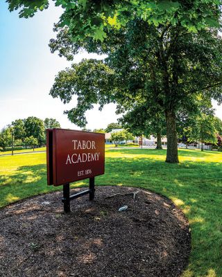 Tabor Academy
Tabor Academy's seal sits on the walkway outside the Stroud Academic Center on the Marion campus where new Head of School Tony Jaccaci officially began his tenure on July 1. Originally from Andover, Jaccaci had previously spent his career in Middletown, Rhode Island; Shanghai, China; and Cincinnati, Ohio. Photo courtesy of Ryan Feeney - July 29, 2021 edition
