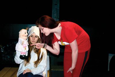 Miss Witherspoon
Brittany Montuori, left, and Colby Magratten, right, in Tabor Academy’s production of “Miss Witherspoon.” Photo by Nick Veronesi
