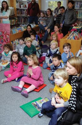 Symphony Tales
The New Bedford Symphony Orchestra held a “Symphony Tales” program at the Plumb Library on Saturday,February 4. The children attending were introduced to the cello and a cellist played background music during a reading of “Scritch Scratch: A Perfect Match” by local author Kim Marcus. Photo by Felix Perez
