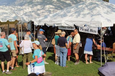 Taste of Mattapoisett
The Taste of Mattapoisett event was held by the Mattapoisett Woman’s Club on Tuesday under the Lions Club’s tent at Shipyard Park, where attendees enjoyed delectable creations from 12 local restaurants and were entertained by the Showstoppers. Photos by Mick Colageo
