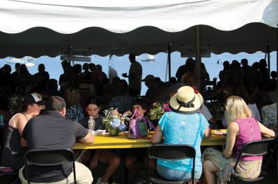 Taste of Mattapoisett
The Taste of Mattapoisett event was held by the Mattapoisett Woman’s Club on Tuesday under the Lions Club’s tent at Shipyard Park, where attendees enjoyed delectable creations from 12 local restaurants and were entertained by the Showstoppers. Photos by Mick Colageo
