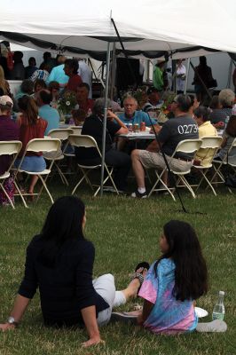 Local Flavor 
Tuesday evening was the Mattapoisett Women’s Club sponsored Taste of the Town, an annual event when local food purveyors fill the tent at Shipyard Park with the flavors and aromas of Mattapoisett’s lively restaurant scene. Photos by Jean Perry
