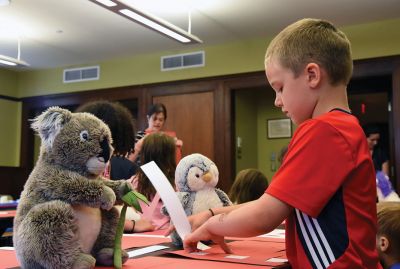 Teddy Bear Picnic 
Teddy Bear Picnic held at the Mattapoisett Library on July 22. Photo by Glenn C. Silva
