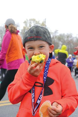 Tiara 5K Road Race
The Tiara 5K road race sponsored by Oxford Creamery has become a staple Mother’s Day tradition in Mattapoisett. The weather was damp and chilly, but still 441 runners turned out for the Mattapoisett village run to benefit the Women’s Fund of New Bedford. Photos by Colin Veitch
