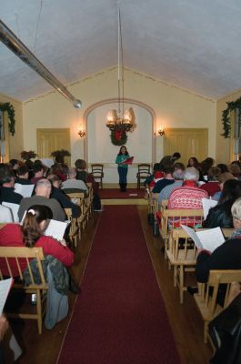 Tinkhamtown Chapel
The pews were filled at Tinkhamtown Chapel during its annual caroling event on December 18, 2010. The carolers sang traditional holiday favorites by the light of eight kerosene lights. Photos by Felix Perez.
