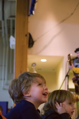 Toe Jam
On Saturday, January 23, 2010 the Toe Jam Puppet Band performed at the Center School in Mattapoisett to benefit the Project Grow Parents Group. Children and adults danced while the band entertained them with original songs and general silliness. Photos by Felix Perez.
