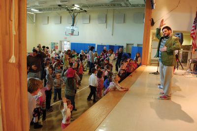 Toe Jam
On Saturday, January 23, 2010 the Toe Jam Puppet Band performed at the Center School in Mattapoisett to benefit the Project Grow Parents Group. Children and adults danced while the band entertained them with original songs and general silliness. Photos by Felix Perez.
