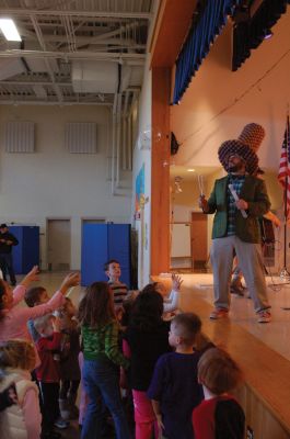 Toe Jam
On Saturday, January 23, 2010 the Toe Jam Puppet Band performed at the Center School in Mattapoisett to benefit the Project Grow Parents Group. Children and adults danced while the band entertained them with original songs and general silliness. Photos by Felix Perez.
