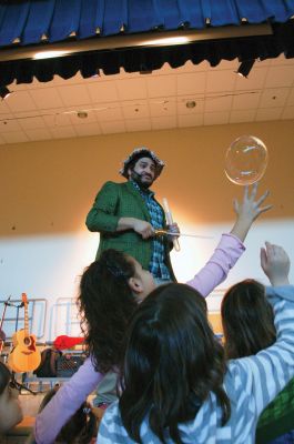 Toe Jam
On Saturday, January 23, 2010 the Toe Jam Puppet Band performed at the Center School in Mattapoisett to benefit the Project Grow Parents Group. Children and adults danced while the band entertained them with original songs and general silliness. Photos by Felix Perez.
