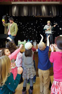 Toe Jam Puppet Band
The Toe Jam Puppet Band was back in Tri-Town on March 21 for a performance at the Marion Music Hall, sponsored by the Elizabeth Taber Library. The performance was free and the fun was evident in the faces of the band’s biggest fans. Photos by Colin Veitch
