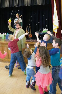 Toe Jam Puppet Band
The Toe Jam Puppet Band was back in Tri-Town on March 21 for a performance at the Marion Music Hall, sponsored by the Elizabeth Taber Library. The performance was free and the fun was evident in the faces of the band’s biggest fans. Photos by Colin Veitch
