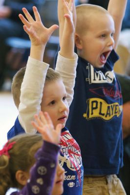 Toe Jam Puppet Band
The Toe Jam Puppet Band was back in Tri-Town on March 21 for a performance at the Marion Music Hall, sponsored by the Elizabeth Taber Library. The performance was free and the fun was evident in the faces of the band’s biggest fans. Photos by Colin Veitch
