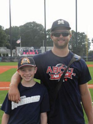 Tom Cole
Mattapoisett resident Tom Cole received a warm welcome home after spending a summer playing baseball for the New Jersey Monarchs, a collegiate summer league. Mr. Cole, a pitcher, helped carry his team with an impressive 0.83 earned run average. Photo courtesy of Jean Cole.
