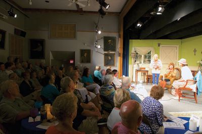 A Bad Year for Tomatoes
The Marion Art Center’s hilarious production of “A Bad Year for Tomatoes” opened on August 6, starring Myra Marlowe, Jay Ryan, Suzie Kokkins, Suzy Taylor, Susan Sullivan, Thom O’Shaughnessy, and Gary Taylor. The show continues on August 14-15. Photos by Colin Veitch
