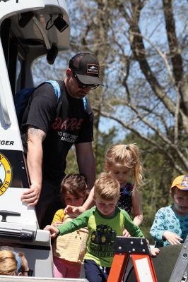 Touch-A-Truck 
Marion Recreation held its 8th annual Touch-A-Truck event at Washburn Park on May 11. The turnout exceeded past Kids Equipment Fun Day events in Marion, especially last year’s, which was repeatedly postponed and then canceled altogether. The weather was sublime this year, drawing hundreds to the park for some fun and free food courtesy of the Recreation Department. Photos by Jean Perry
