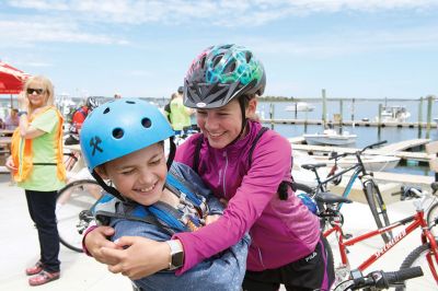 Tour de Crème 
Sunday, May 23, was the second annual Tour de Crème hosted by the Mattapoisett Land Trust and the Friends of the Mattapoisett Bike Path. Participants wound their way through the Southcoast on 11-, 19-, 25-, and 50-mile rides, making stops at local creameries along the way. Photos by Colin Veitch
