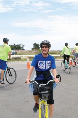 Tour de Crème 
Sunday, May 23, was the second annual Tour de Crème hosted by the Mattapoisett Land Trust and the Friends of the Mattapoisett Bike Path. Participants wound their way through the Southcoast on 11-, 19-, 25-, and 50-mile rides, making stops at local creameries along the way. Photos by Colin Veitch
