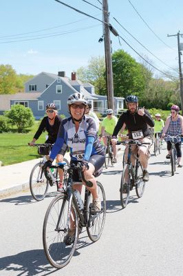 Tour de Crème 
Sunday, May 23, was the second annual Tour de Crème hosted by the Mattapoisett Land Trust and the Friends of the Mattapoisett Bike Path. Participants wound their way through the Southcoast on 11-, 19-, 25-, and 50-mile rides, making stops at local creameries along the way. Photos by Colin Veitch
