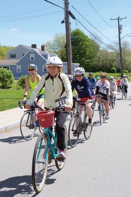 Tour de Crème 
Sunday, May 23, was the second annual Tour de Crème hosted by the Mattapoisett Land Trust and the Friends of the Mattapoisett Bike Path. Participants wound their way through the Southcoast on 11-, 19-, 25-, and 50-mile rides, making stops at local creameries along the way. Photos by Colin Veitch
