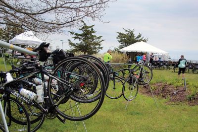 Tour de Crème
This year’s 4th annual Tour de Crème raised $12,000 for outdoor recreation in Mattapoisett! There were 350 riders consuming over 1,200 scoops of ice cream all for a good cause. The event is a partnership between the Mattapoisett Land Trust and the Friends of the Mattapoisett Bike path. Photos by Jean Perry
