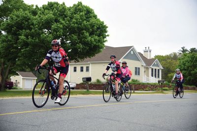 Tour de Crème
This Sunday was the third annual Tour de Crème, a fundraising partnership between the Mattapoisett Land Trust and the Friends of the Mattapoisett Bike Path. The ride started at the Town Beach and wound its way through the Southcoast, making stops at the various creameries along the way. Proceeds of the ride will go towards maintaining the MLT trails and the extension of the bike path to the Mattapoisett/Marion town line. Photos by Glenn C. Silva
