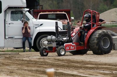 Rochester Tractor Pull
If you were anywhere near the Rochester Country Fair grounds on Saturday, you heard the familiar sounds of revving tractor engines echoing throughout the town. The country fair committee held a tractor pull/swap fundraiser on April 29. Those who attended got an early taste of the sights, sounds, and smells of the Rochester Country Fair with dirt flying, engines blasting, and diesel smoke billowing up into the air. Photos by Jean Perry
