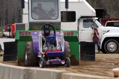 Rochester Tractor Pull
If you were anywhere near the Rochester Country Fair grounds on Saturday, you heard the familiar sounds of revving tractor engines echoing throughout the town. The country fair committee held a tractor pull/swap fundraiser on April 29. Those who attended got an early taste of the sights, sounds, and smells of the Rochester Country Fair with dirt flying, engines blasting, and diesel smoke billowing up into the air. Photos by Jean Perry
