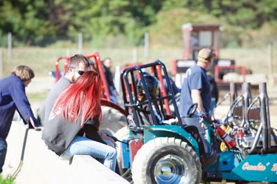 Mass Mini Tractor Pullers 
The Rochester Country Fairgrounds hosted a tractor pull of the Mass Mini Tractor Pullers Association on October 10. The tractors are hand-built by their owners, using naturally-aspirated auto engines that are 500-1,000 horsepower. There will be another all-day tractor pull event on October 24 from 9:00 am to 5:00 pm. Photos by Colin Veitch
