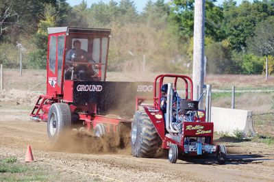 Mass Mini Tractor Pullers 
The Rochester Country Fairgrounds hosted a tractor pull of the Mass Mini Tractor Pullers Association on October 10. The tractors are hand-built by their owners, using naturally-aspirated auto engines that are 500-1,000 horsepower. There will be another all-day tractor pull event on October 24 from 9:00 am to 5:00 pm. Photos by Colin Veitch
