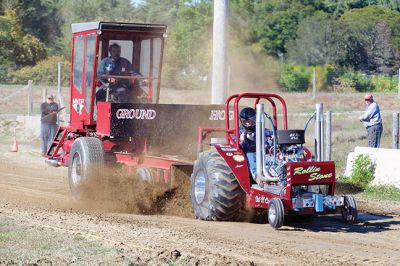 Mass Mini Tractor Pullers 
The Rochester Country Fairgrounds hosted a tractor pull of the Mass Mini Tractor Pullers Association on October 10. The tractors are hand-built by their owners, using naturally-aspirated auto engines that are 500-1,000 horsepower. There will be another all-day tractor pull event on October 24 from 9:00 am to 5:00 pm. Photos by Colin Veitch
