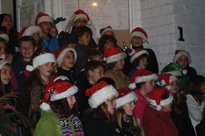 Annual Tree Lighting
On Monday, December 3, Rochester held their Annual Tree Lighting Ceremony in the center of town. Hundreds of residents turned out for the celebration  The Rochester Memorial School Chorus and Band played joyous holiday tunes. Photo by Katy Fitzpatrick. 
